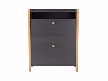 HANNOVER - Melamine-faced chipboard shoe cabinet by Woodman - view 3