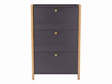 HANNOVER - Melamine-faced chipboard shoe cabinet by Woodman - view 3
