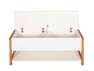 NORTHGATE - Storage melamine-faced chipboard bench by Woodman - view 3