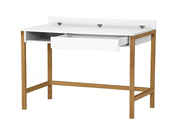 NORTHGATE - Rectangular melamine-faced chipboard writing desk with drawers by Woodman - view 3