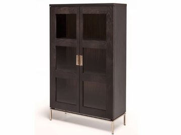 PIMLICO - Wood veneer highboard with doors by Woodman - view 2