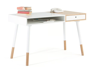 SONNENBLICK - Rectangular wood veneer writing desk by Woodman - view 2