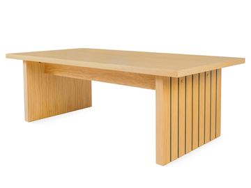 STRIPE - Rectangular wood veneer coffee table by Woodman - view 3