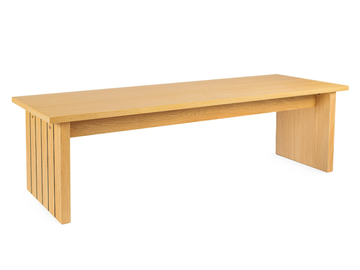 STRIPE - Rectangular wood veneer coffee table by Woodman - view 2