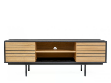 STRIPE - Chipboard TV cabinet with doors by Woodman - view 2