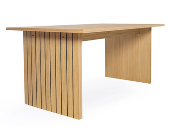 STRIPE - Rectangular wood veneer dining table by Woodman - view 2