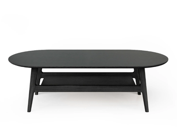 CURVED - Oak coffee table by Woodman - view 2