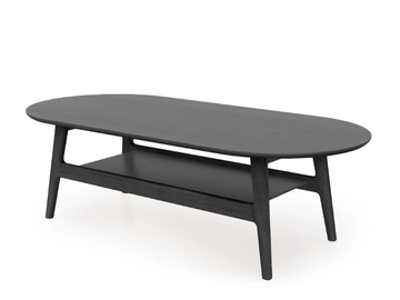 CURVED - Oak coffee table by Woodman - view 3