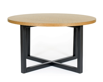 CAMDEN - Round wood veneer coffee table by Woodman - view 3