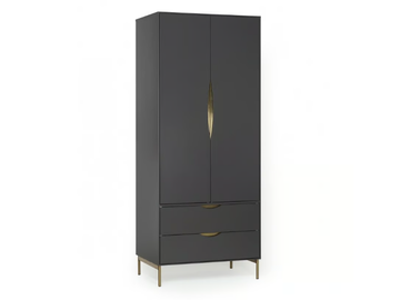 KOBE - Wood veneer wardrobe with drawers by Woodman - view 2