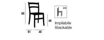 3310 - Garden chair open back by XLINE - view 3