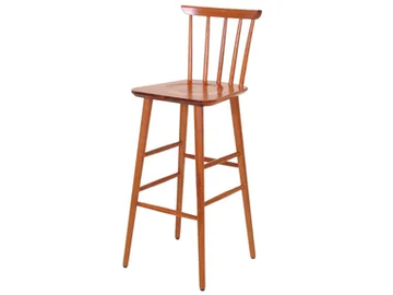WEST - Beech stool with back by XLINE - view 2