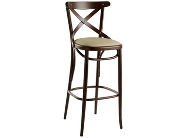 ACQUAMARINA - High beech stool with integrated cushion by XLINE - view 2