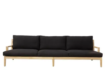 AUSTIN - 3 seater upholstered teak garden sofa by XVL - view 2