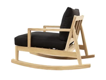 AUSTIN - Rocking teak garden armchair with armrests by XVL - view 2