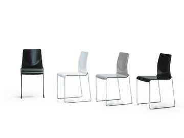 CAMILLA - Metal chair, stackable, flame retardant by YDF - view 3