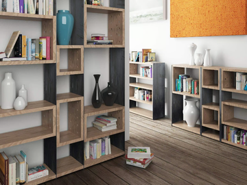 CONCRETE - Open modular bookcase by ZAVA - view 3
