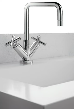 DA-DA - 1 hole washbasin tap with individual rosettes by ZAZZERI - view 3