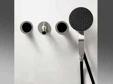 JK21 - 4 hole bathtub set with hand shower by ZAZZERI - view 2