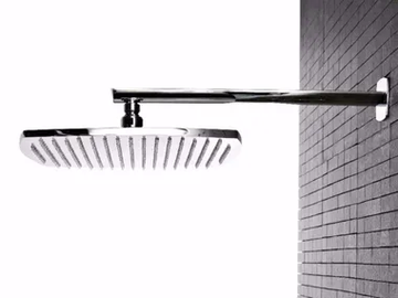 TANGO - Wall-mounted brass overhead shower with arm by ZAZZERI - view 2