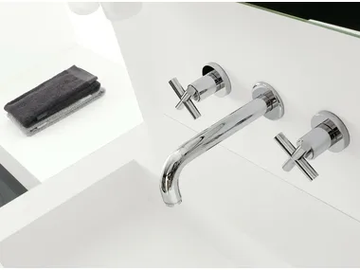 DA-DA - 3 hole wall-mounted washbasin tap by ZAZZERI - view 2