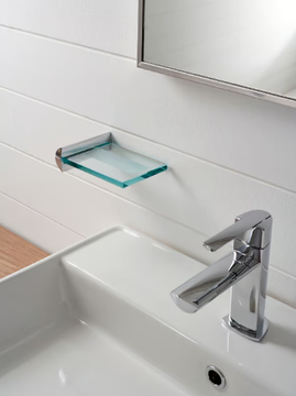 TANGO - Wall-mounted glass soap dish by ZAZZERI - view 3