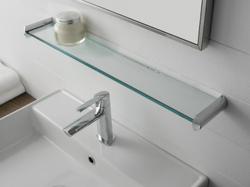TANGO - Glass bathroom wall shelf by ZAZZERI - view 3