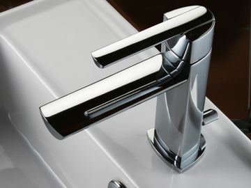 TANGO - Countertop steel washbasin mixer by ZAZZERI - view 3