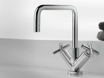 DA-DA - 1 hole washbasin tap with individual rosettes by ZAZZERI - view 2