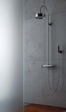 DA-DA - Shower tap with hand shower with individual rosettes with overhead shower by ZAZZERI - view 3