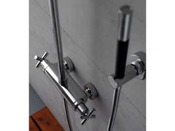 DA-DA - Shower tap with hand shower with individual rosettes with overhead shower by ZAZZERI - view 2