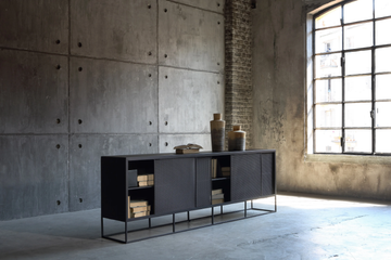 ISOTTA - Metal sideboard with sliding doors by Zeus - view 3