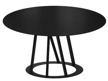 BIG IRONY - Round painted metal table by Zeus - view 2