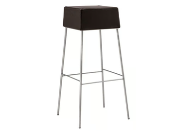 MANHATTAN - High leather stool by Zeus - view 2