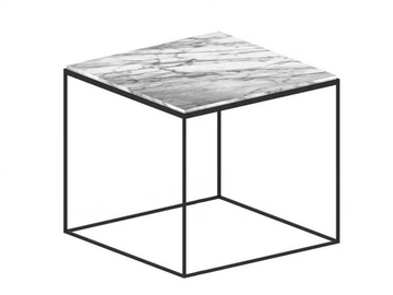 SLIM MARBLE - Square Carrara marble coffee table by Zeus - view 2