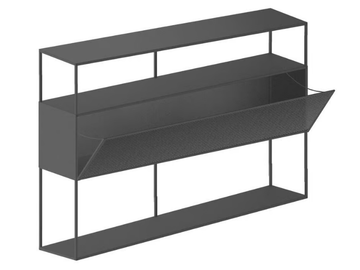 TRISTANO - Painted metal sideboard with flap doors by Zeus - view 2