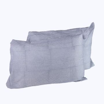 Indigo Stripes Pillowcase by Abchome