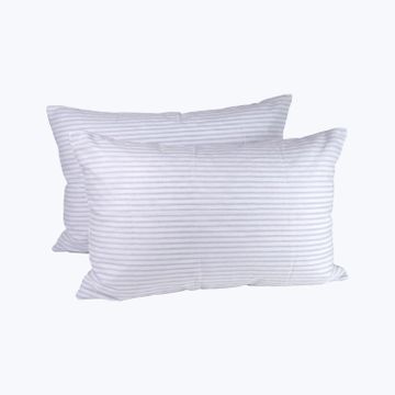 Light Blue Stripe Pillowcase by Abchome