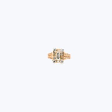 Rose Gold Diamond Cocktail Ring by Abchome