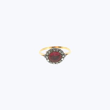 English Victorian Ruby & Diamond Ring by Abchome