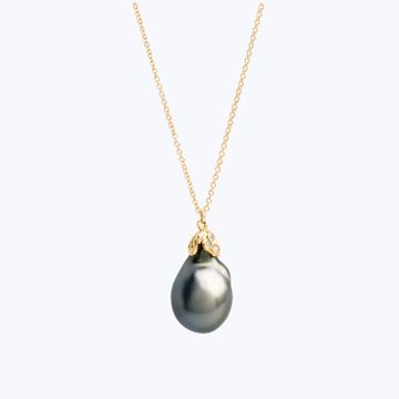 Aubergine Extra Large Tahitian Pearl Pendant by Abchome