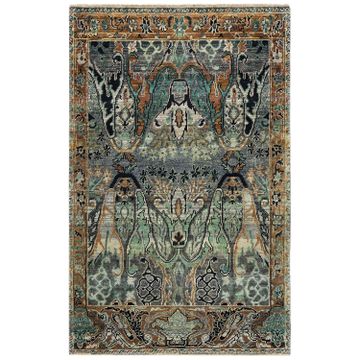 Multicolored Alchemy Traditional Wool Rug - 3'10" x 6'2" by Abchome