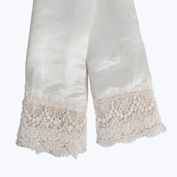 Paloma Lace Trim Pillowcase by Abchome