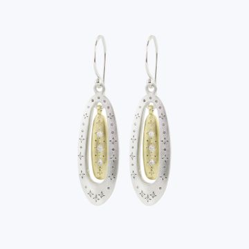 Shooting Star Diamond Earrings by Abchome