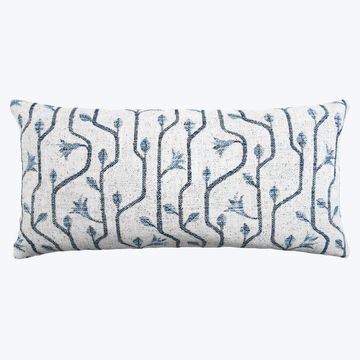 Craftsman Indoor/Outdoor Lumbar Pillow, Navy by Abchome - view 2