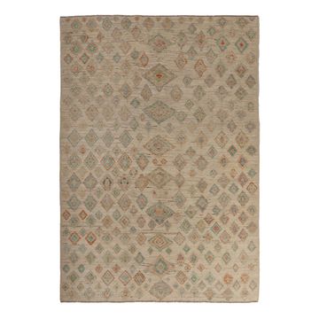 Light Brown Zameen Transitional Wool Rug by Abchome - view 2