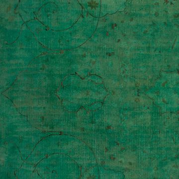 Green Overdyed Wool Rug by Abchome - view 3