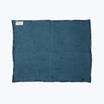 Teal Bold Floral Linen Placemat by Abchome - view 3