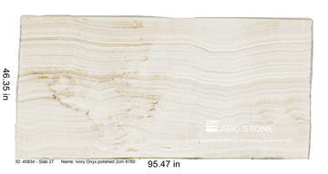 Ivory Onyx Crosscut by ABC Worldwide Stone - view 6