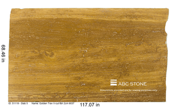 Golden Travertine Veincut by ABC Worldwide Stone - view 4